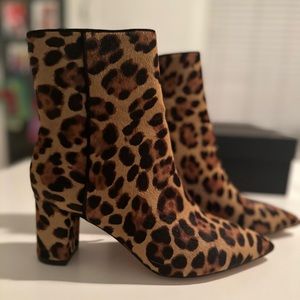 Jcrew Pointed -Toe Sadie Boots in Calf Hair 7.5